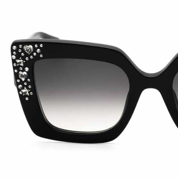 New! Tous STOC44V 700Y Black and Crystals Sunglasses, Authentic main image 4